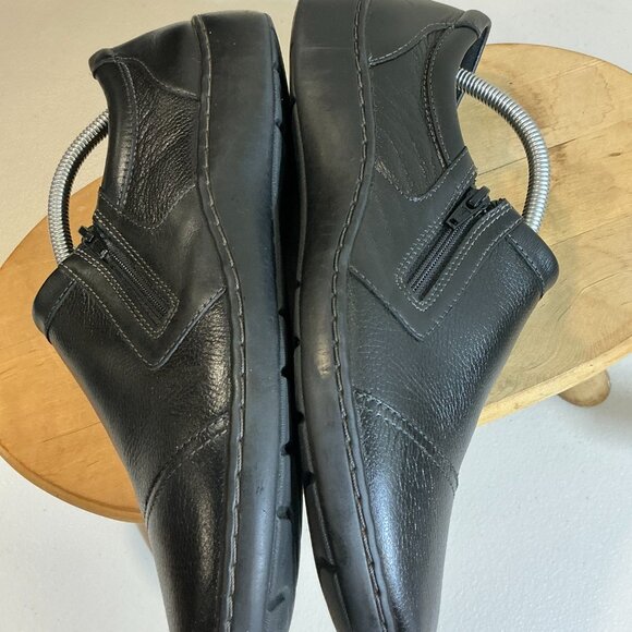 Clarks Black Leather Flats women’s size 12 - Picture 7 of 15